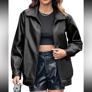 Women's Black Leather Jacket